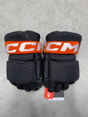 15” CCM Pro Custom HGP43PP Gloves Anaheim Ducks Pro Stock (New) NHL