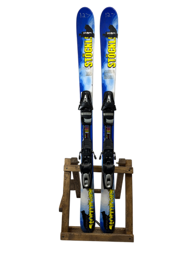 127cm Stockli Team Stormrider Skis W/ Tyrolia SP 75 Bindings