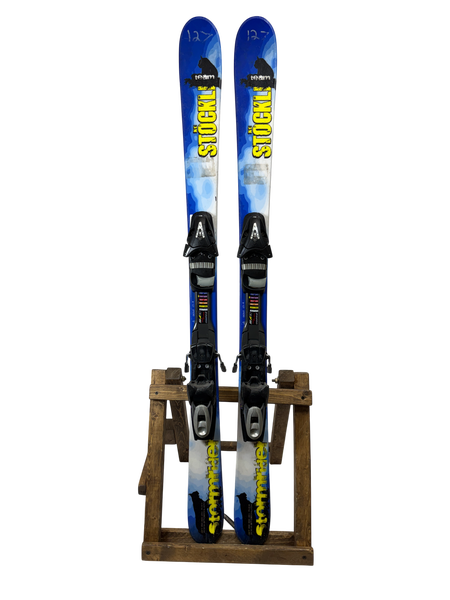 127cm Stockli Team Stormrider Skis W/ Tyrolia SP 75 Bindings