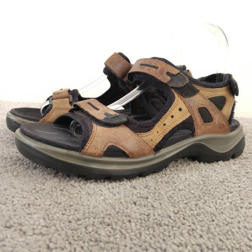 Ecco Yucatan Sandals Offroad Womens Size 40 EU Shoes Brown Leather Outdoor