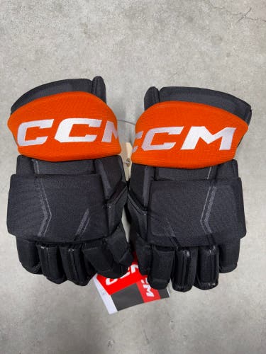 15” CCM Pro Custom HGPQL Gloves Anaheim Ducks Pro Stock (New) NHL