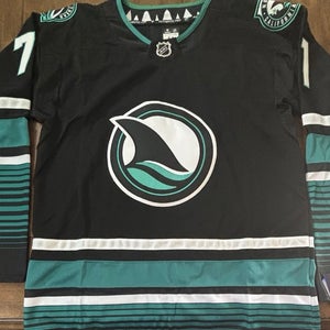 San Jose Sharks Macklin Celebrini Adult XL (54) Black #71 NWT