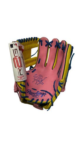 Used Rawlings R2G BB/SB Glove RH Throw Yellow 11 1/2" 11859-S000028087
