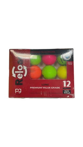 New Reload Assorted Matte Dozen Golf Balls 11859-351634011100314