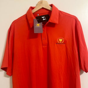 Brand New Under Armour President’s Cup Short-Sleeve Golf Shirt (LG)