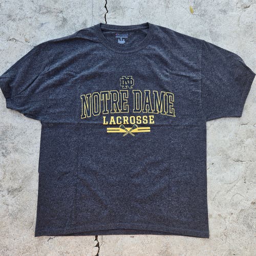 Champion Notre Dame Lacrosse Shirt XL