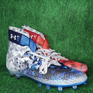 Under Armour Highlight MC LE USA Men's Size 12.5 Football Cleats UA 3026340-100