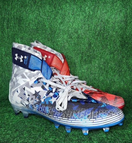 Under Armour Highlight MC LE USA Men's Size 12.5 Football Cleats UA 3026340-100