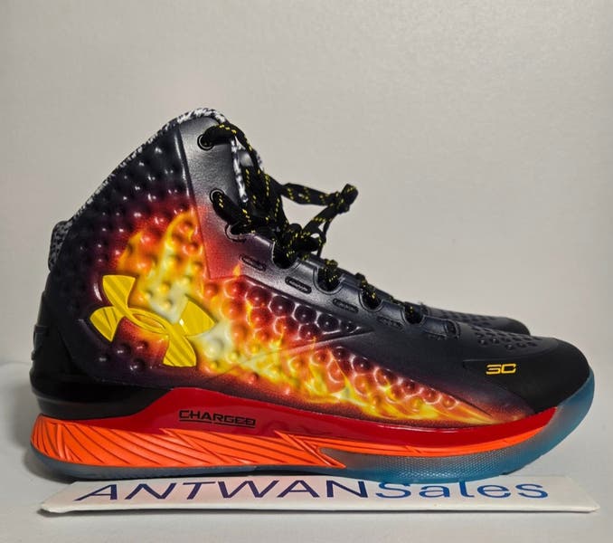 UNDER ARMOUR CURRY 1 RETRO Jam Fire Basketball Shoes Mens 13 3028138-001 Under Armour Curry 1 Retro Curry Jam Basketball Shoes  main image 4
