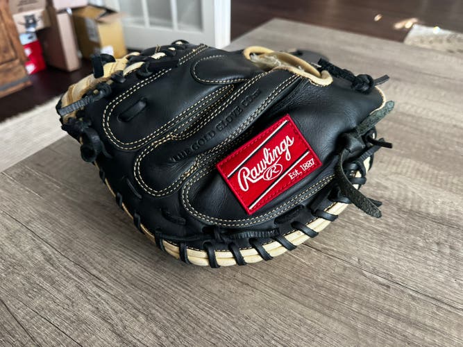 Rawlings Gold Glove Elite RH Catcher's Baseball Glove 32.5" (Used)