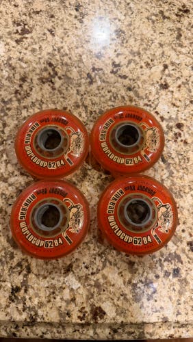 Very Rare Rink Rat World Cup Hockey Wheels (80mm) - Great Condition