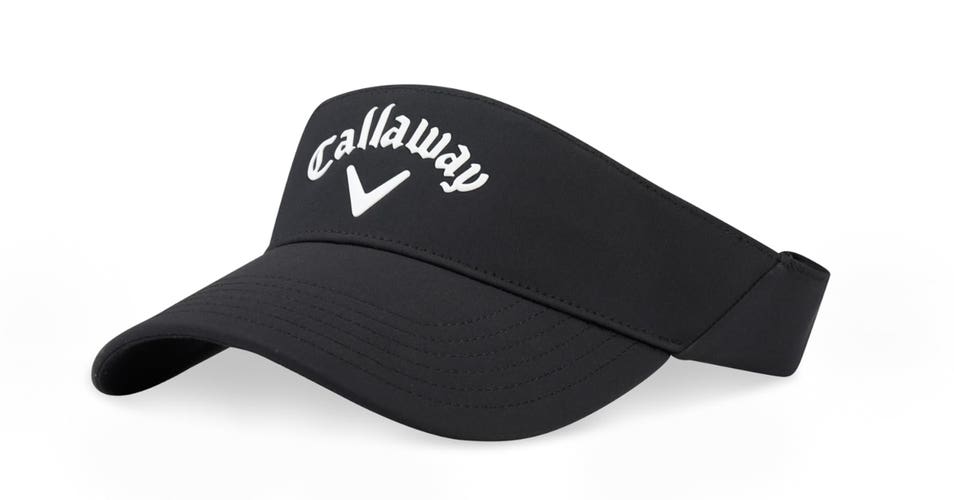 NEW 2026 Callaway Golf Liquid Metal Black Adjustable Golf Visor/Hat/Cap