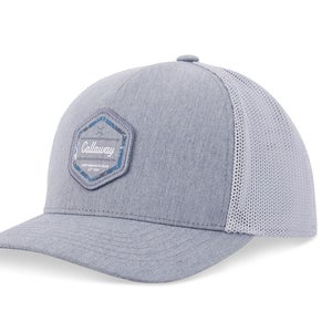 NEW 2026 Callaway Carlsbad Trucker Heather Grey Adjustable Snapback Golf Hat/Cap