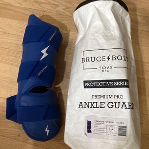 Bruce Bolt Ankle Guard - Royal Blue - Adult Left Leg
