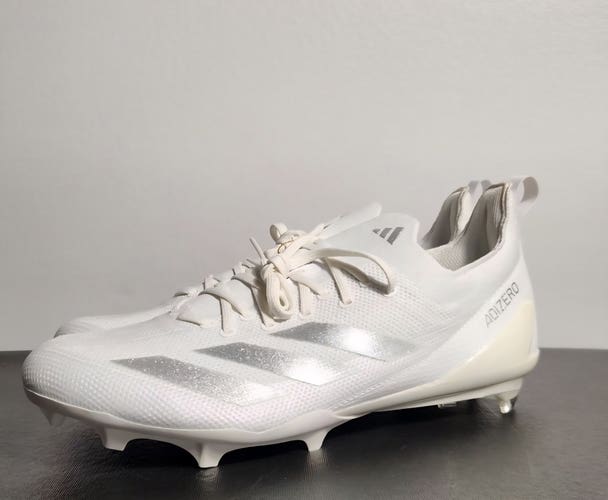 Adidas Adizero Electric Football Cleats White Silver IE4374 Men's Size 13