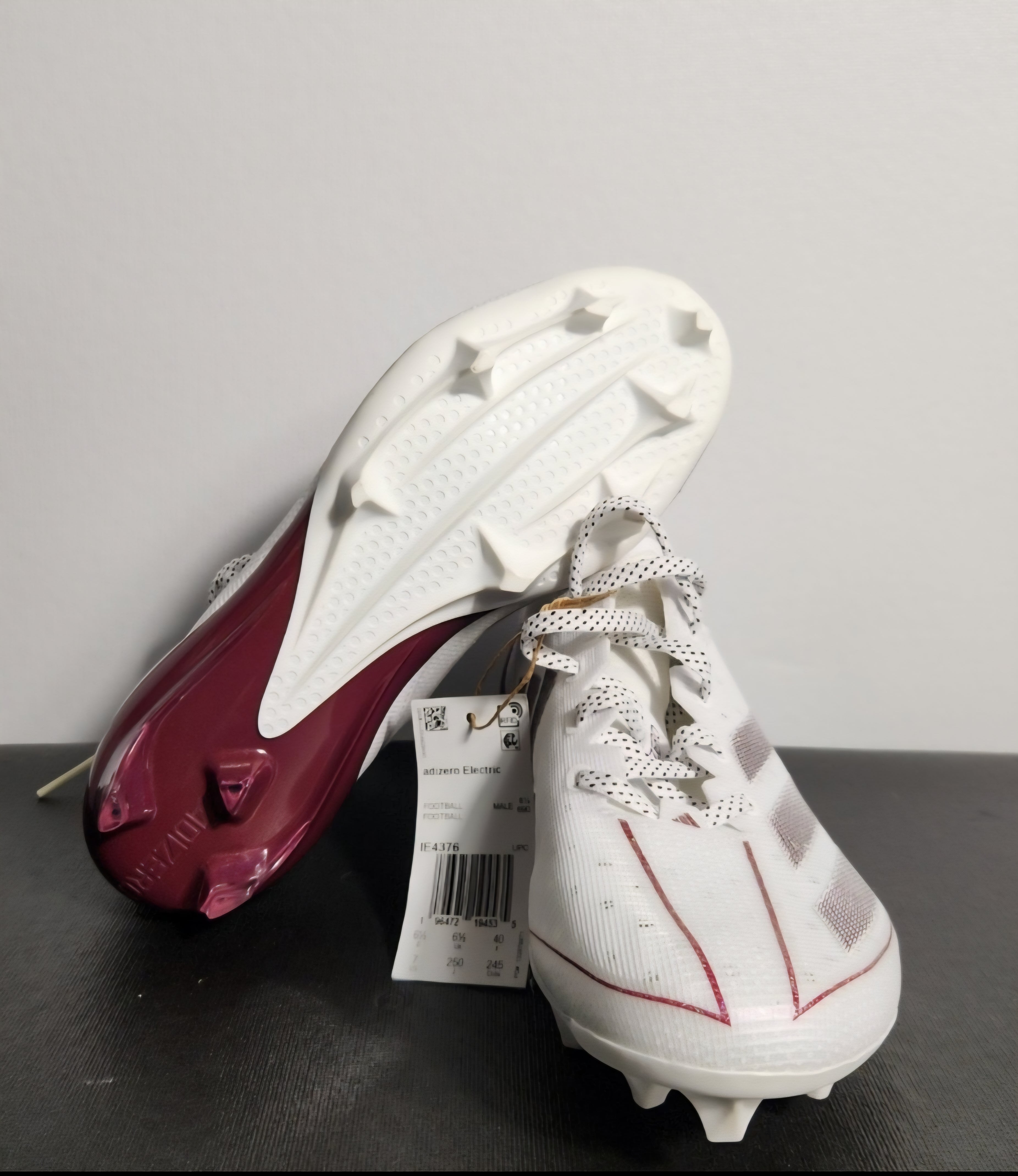 Adidas Adizero Electric American Football Cleats Maroon  display picture 1