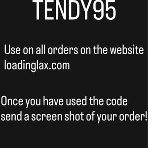 LOADING LACROSSE DISCOUNT CODE!!!! DM WHEN YOU HAVE USED IT!
