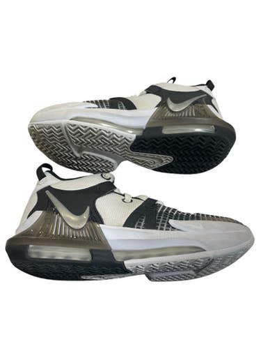 Used Nike LEBRON Basketball Shoes M Black And White Junior 04.5 11873-S000227336