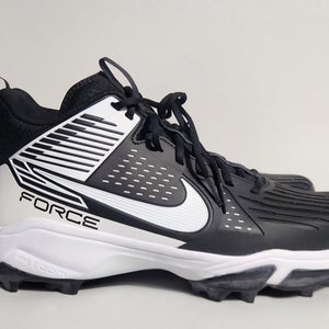 Nike Zoom Force Savage 3SP MID Shark Black Football Cleats Men Sz 16 FJ8163-002