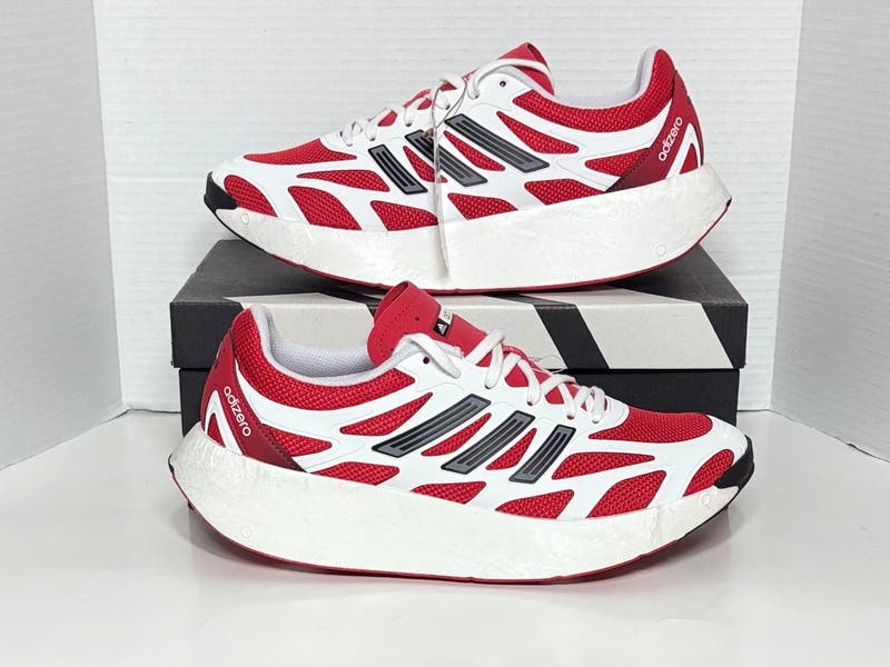 NEW Men's Size 10 Adidas Adizero Aruku shoes sneakers White Pure Ruby  JI0308 | SidelineSwap | Buy and Sell on SidelineSwap