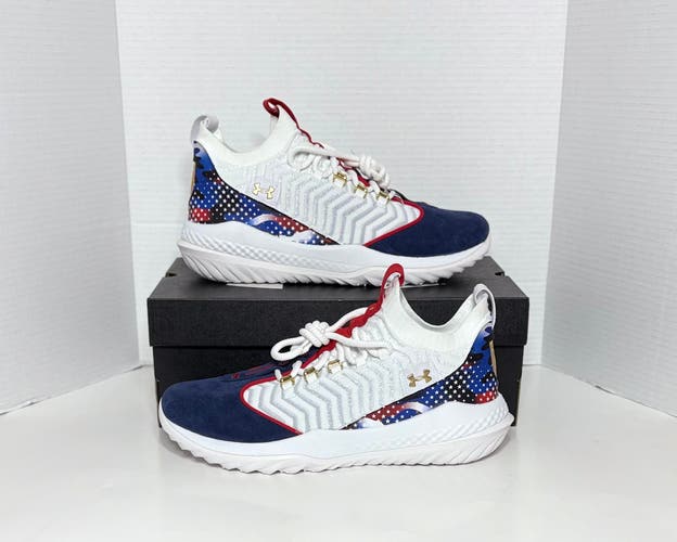 NEW Size 8 Under Armour UA Bryce Harper 9 Turf Men’s Baseball Shoes Cleats 3027440-101