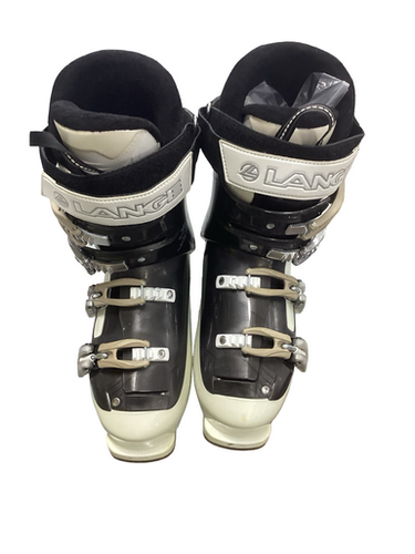 Used Lange VENUS 9 Mens DH Ski Boot White 255 MP - M07.5 - W08.5 11613-S000176261