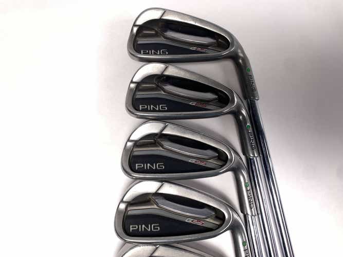 Ping G25 Iron Set 5-PW+AW Green Dot CFS Regular Steel Mens RH