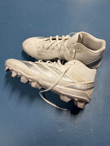 White Men's Size M 11.5 (W 12.5) Adult Adidas Molded Cleats Cleats (Used)