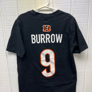 NFL Cincinnati Bengals Joe Burrow Jersey Tee #9 Sz Youth Medium 10-12 Sportswear