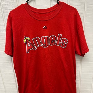 MLB Los Angeles Angels Vladimir Guerrero #27 Jersey Tee Men’s Large Majestic Red