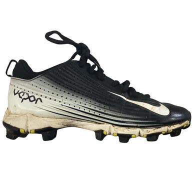 Used Nike VAPOR BASEBALL CLEATS BB/SB Cleats Black And White Junior 02.5 11760-S000087149