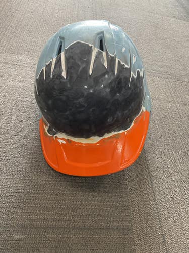 Used Rawlings MCSER-90 REVA Batting Helmet No Mask Royal Blue LG 11614-S000230030