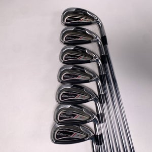 Cobra S9 Iron Set 4-PW N.S. Pro Stiff Steel Mens RH Midsize Grips +1"