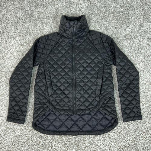 Athleta Jacket Womens XS Black Quilted Insulated Zip Whisper Featherless Puffer