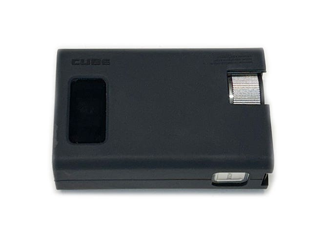 CaddyTalk Silver Cube Laser Distance Rangefinder w/ Silicone Case Black