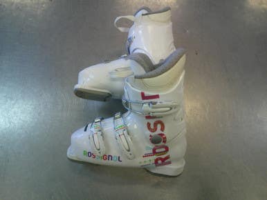 Used Rossignol BOOTS Girls DH Ski Boot White 215 MP - J03 11339-S000198318