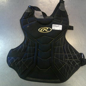 Used Rawlings CHEST Catchers Chest Protector Black Junior 11339-S000198291