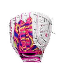 New Wilson FLASH RH Throw Fastpitch Gloves 11868-FLASH