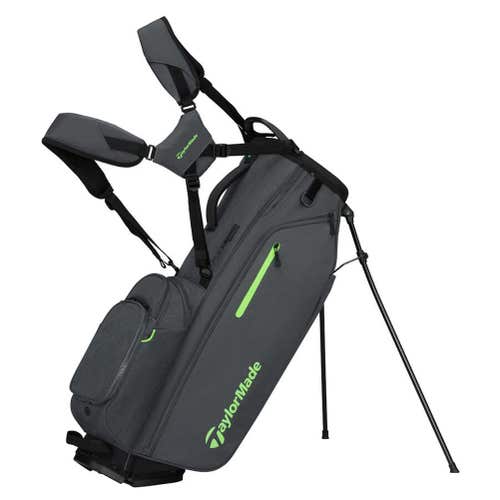 Taylor Made Flextech Crossover Stand Bag (14-way top, Grey/Neon Green) 2026 NEW
