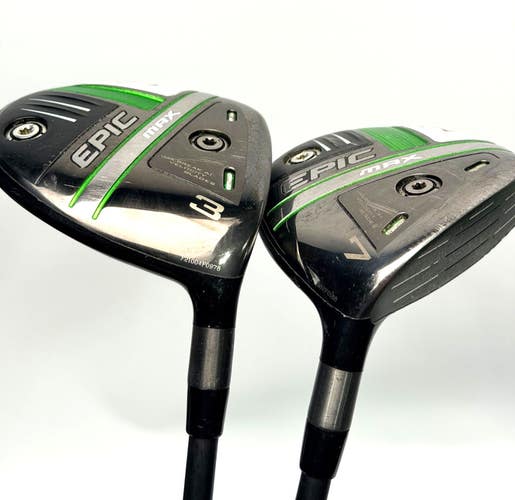 Callaway Epic Max Womens 3W 7W Fairway Wood Bundle Cypher 40g