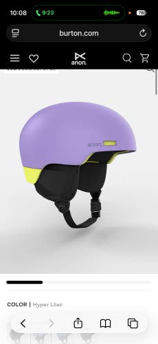 Unisex Small Burton Helmet (Used)