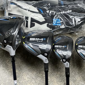 TaylorMade SIM2 MAX Right Hand Set Driver, 3-Wood, 3H, 4H Ventus Stiff Flex NEW