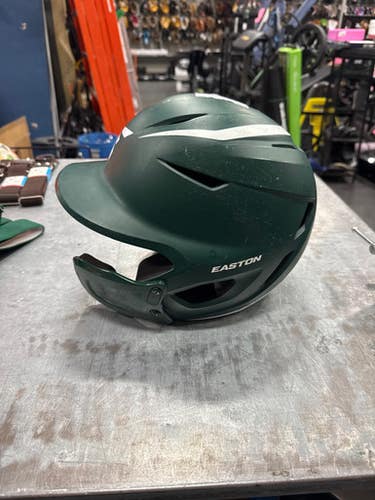 Used Easton BASEBALL HELMET Batting Helmet No Mask Green LG 11337-S000478559