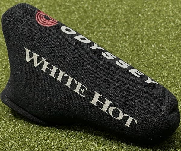 Vintage Odyssey White Hot Blade Style Neoprene Putter Cover Headcover MINT!