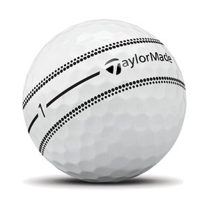 Taylor Made TP5x Stripe Golf Balls (White/Black, 3pk) 1 Sleeve 2026 NEW