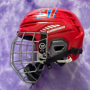 Red Medium Warrior Alpha One Helmet (Used)