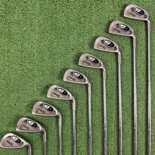 Ping i3 + Plus Oversize Iron Set 2-PW Blue Dot JZ Stiff Flex Steel +1/2 Long