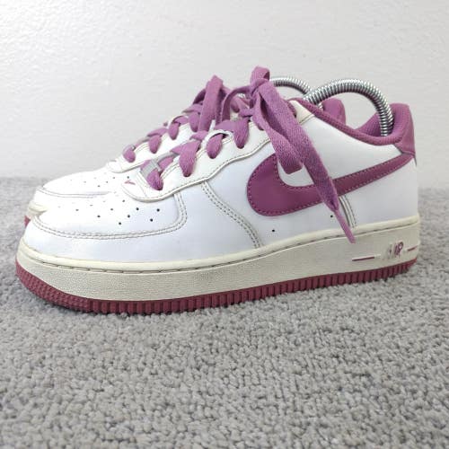 Nike Air Force 1 White Light Bordeaux Kids 6Y Shoes Low Top DH9600-101 Girls