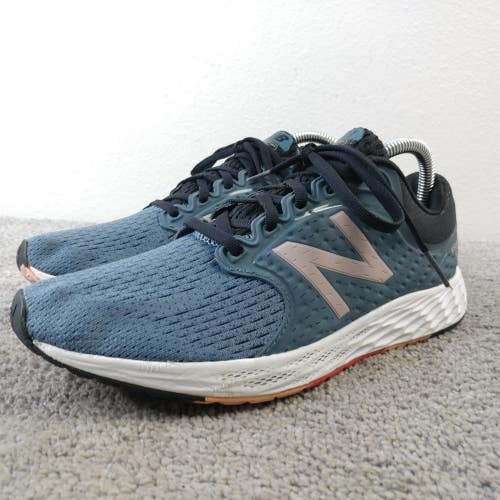 New Balance Fresh Foam Zante V4 Womens 9.5 Running Shoes Blue Low Top Sneakers