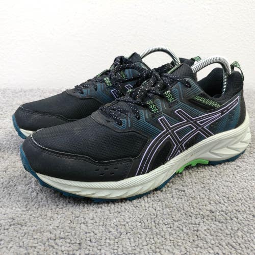 Asics Gel-Venture 9 Womens Size 9 Running Shoes Low Top Sneakers Black Purple